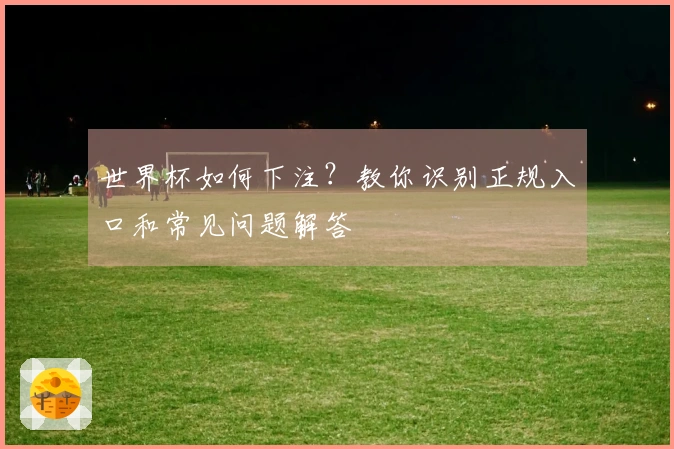 世界杯如何下注？教你识别正规入口和常见问题解答